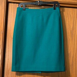 J Crew Pencil Skirt Sz 4 Wool Blend